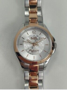 Coach Libby 26mm Two-Tone Rose Gold & Silver Watch – NWOT- Stainless Steel